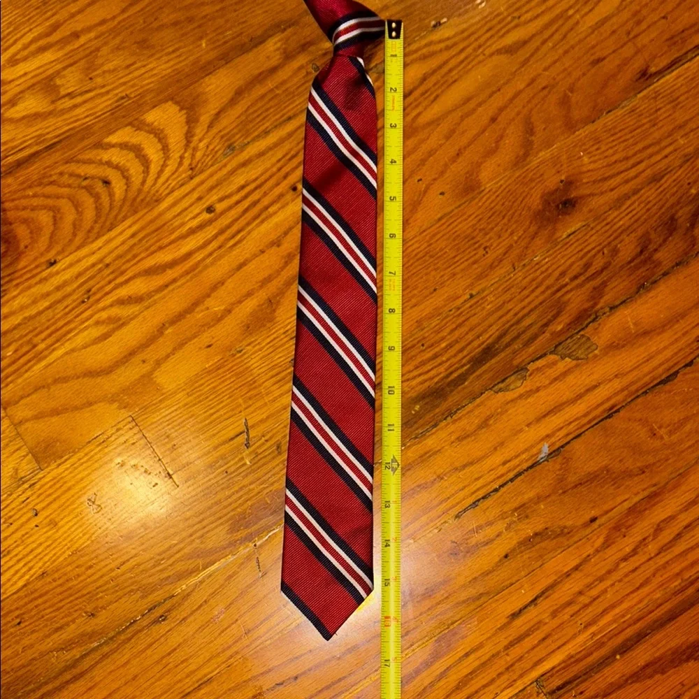 Classic Red Striped Tie